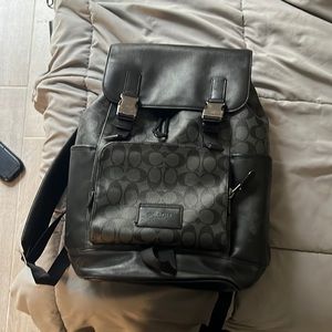 Coach black backpack